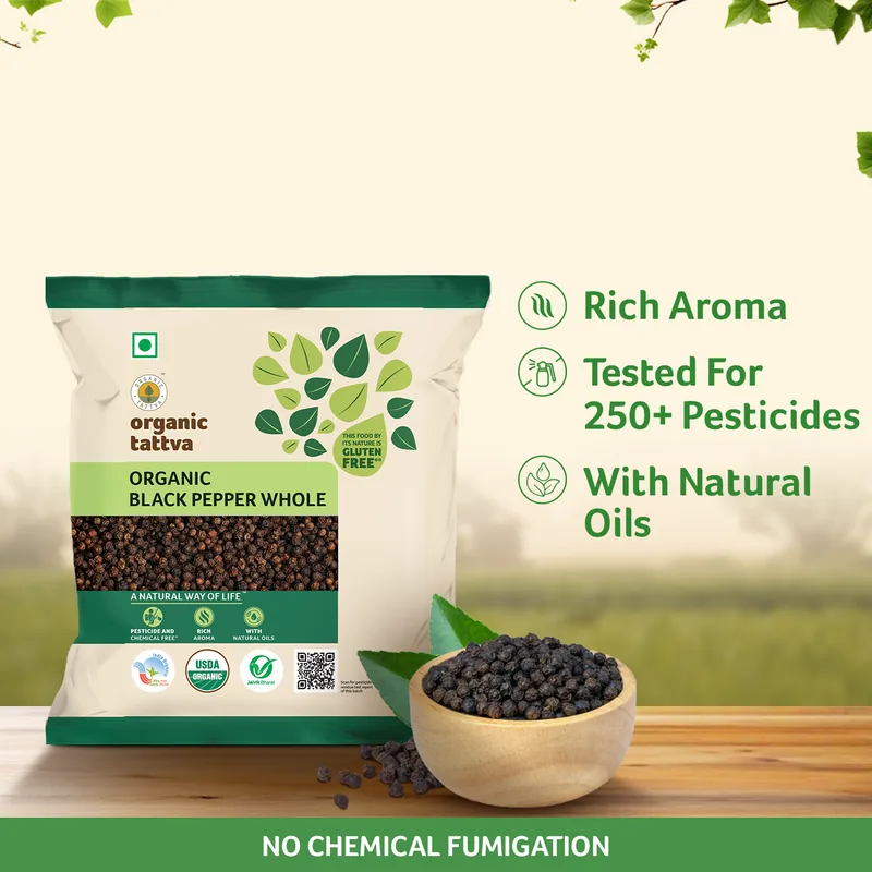 Organic Black Pepper Whole