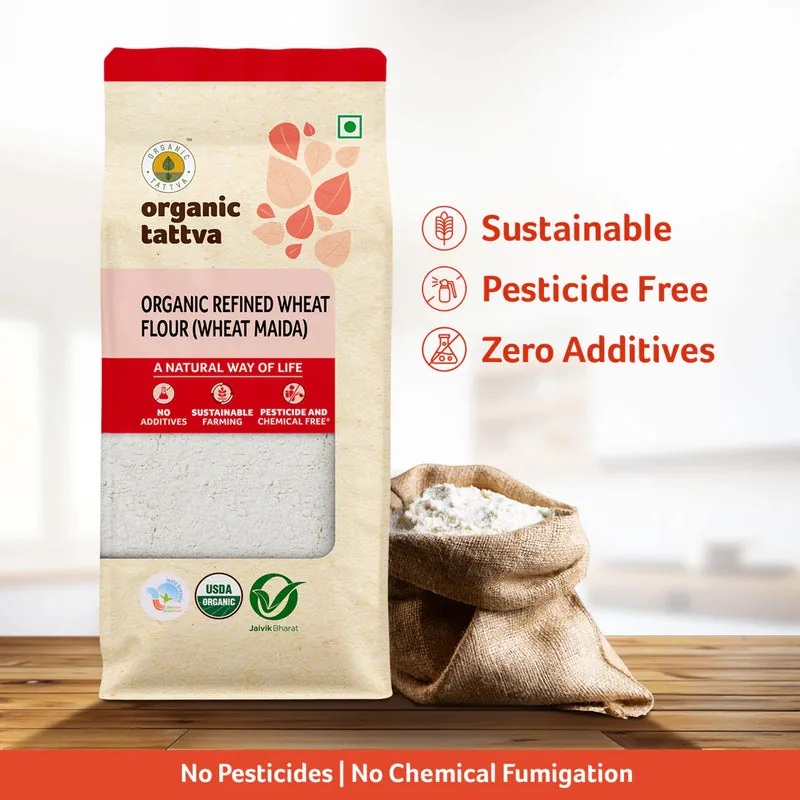 Organic Refined Wheat Flour (Wheat Maida)