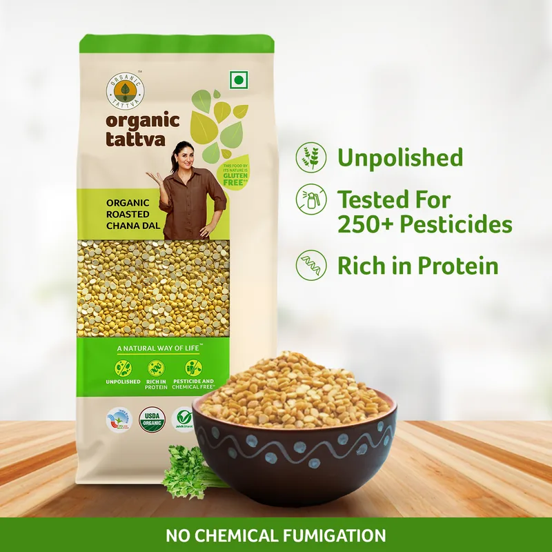 Organic Roasted Chana Dal