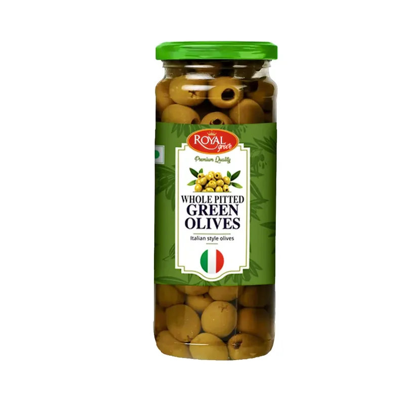 Green Whole Pitted Olives (12 X 450Gm)